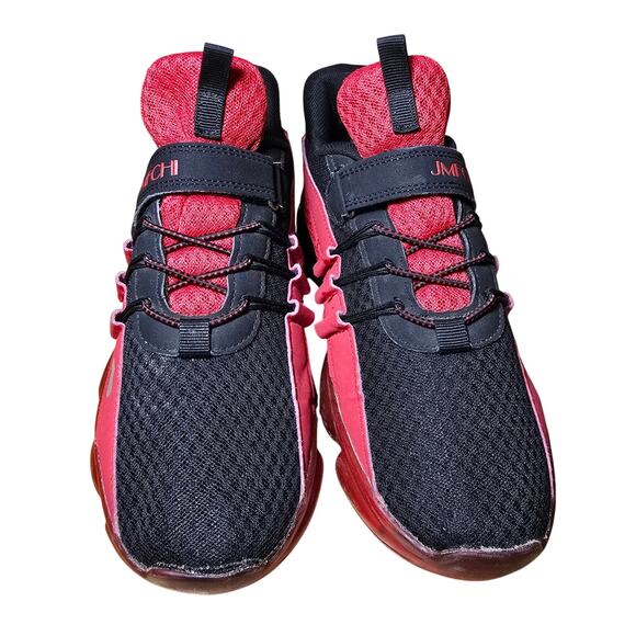 Vitike JMFCHI Sneaker Boys Size Eu 38 Youth 6 Black Red Running shoes - Picture 3 of 8